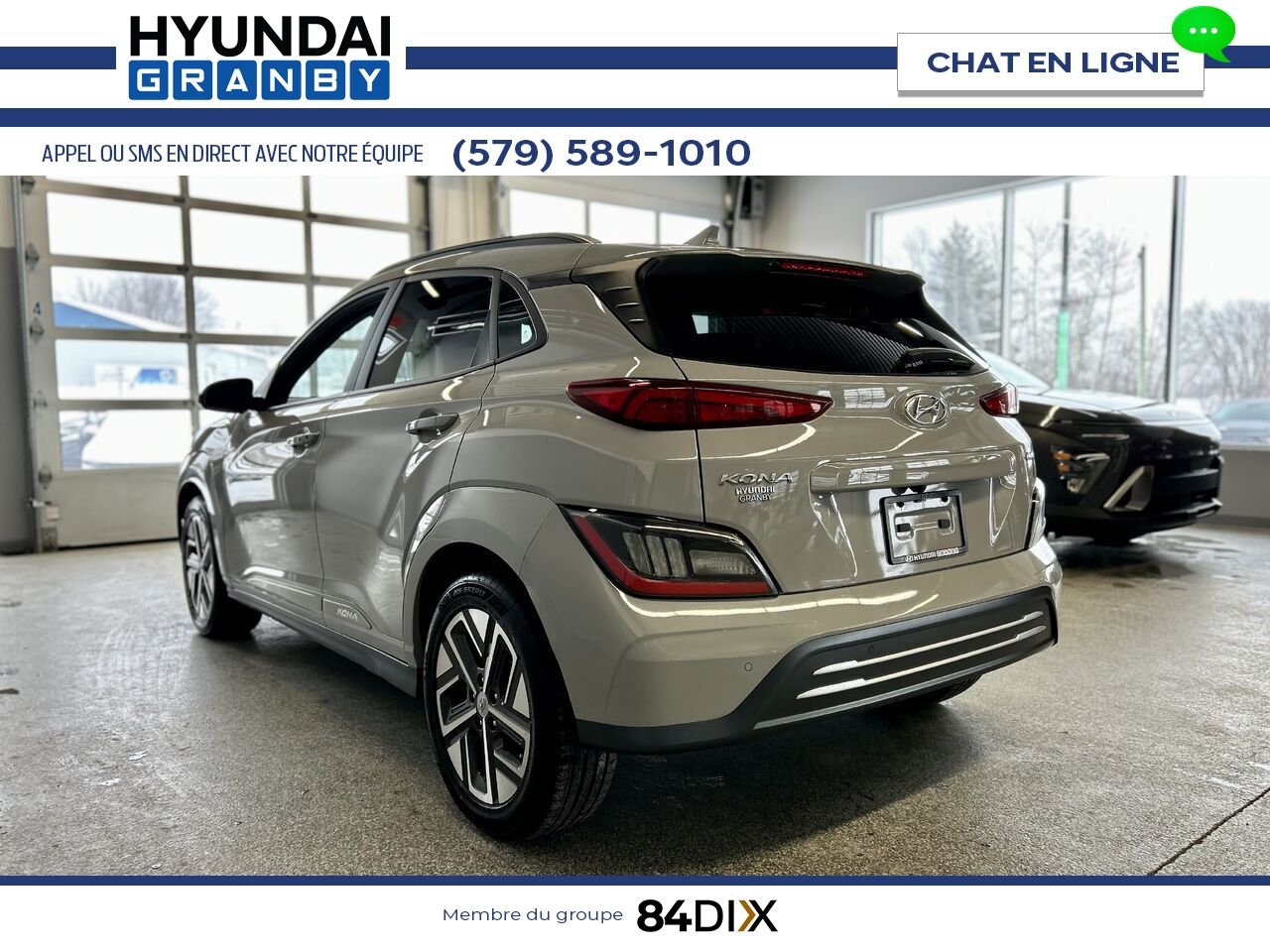 Hyundai Kona électrique 2023 Gris Granby - photo #4