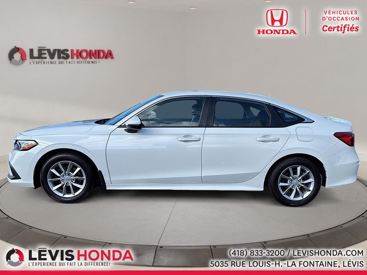 Honda Civic EX EX CVT 2024 Blanc Lévis - photo #12