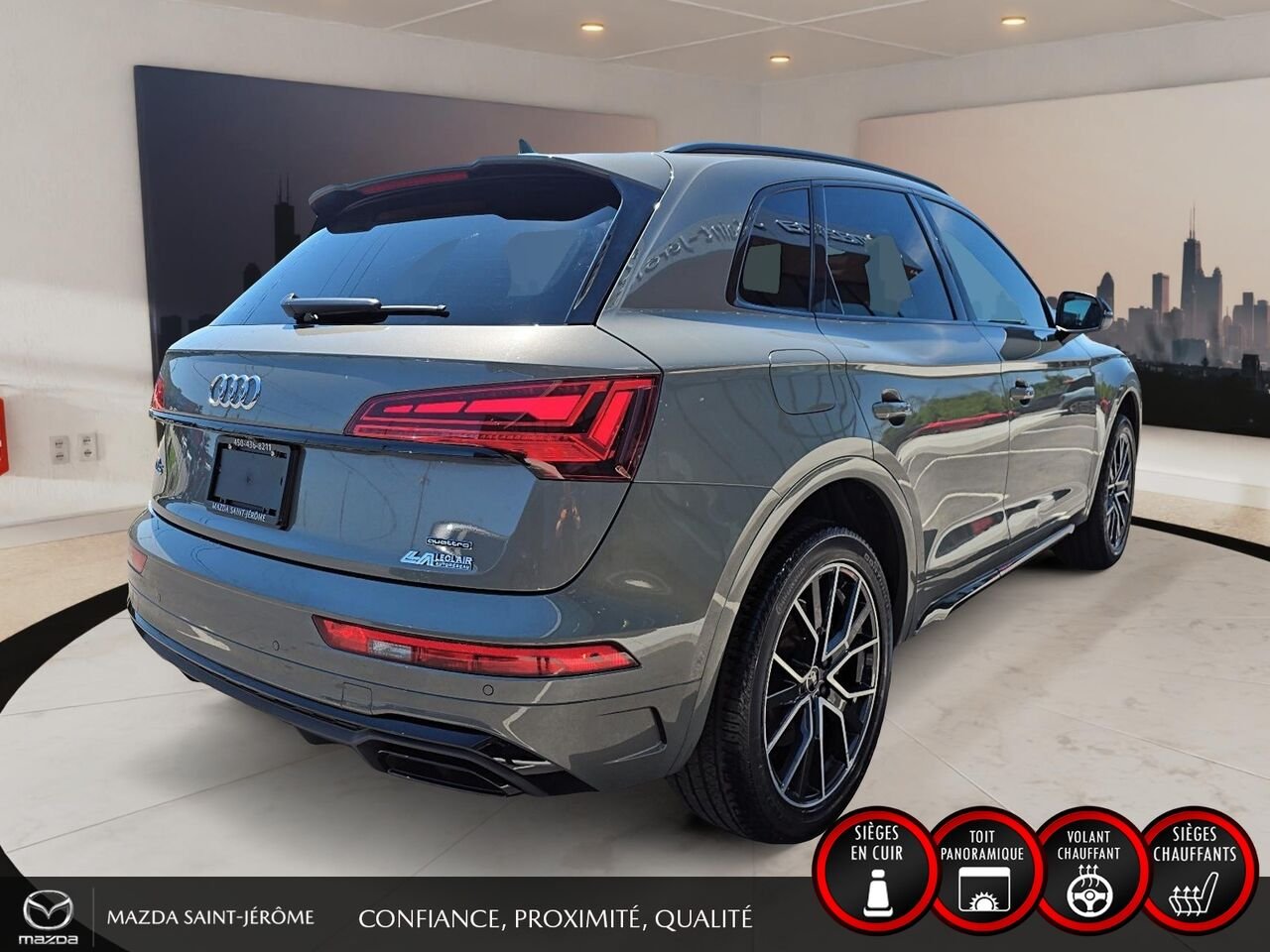 Audi Q5 Progressiv 45 TFSI quattro 2023 Gris Saint-Jérôme - photo #5