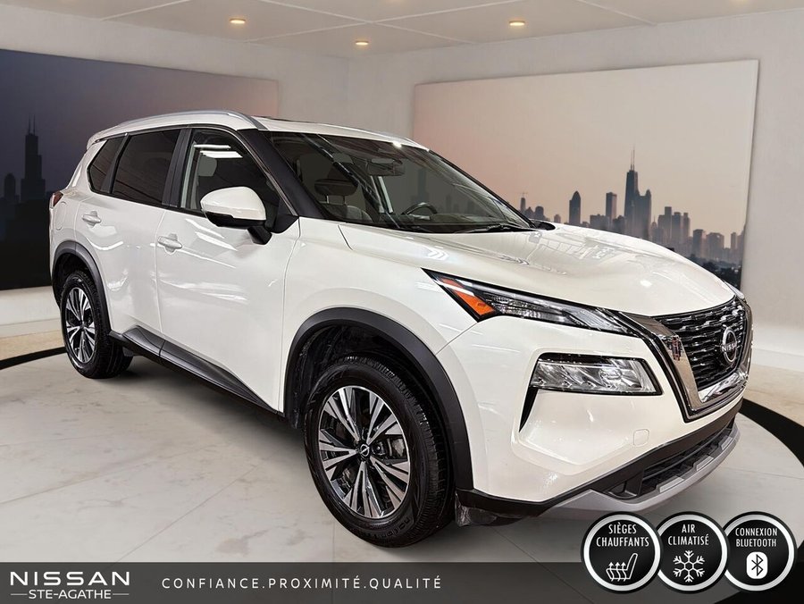 Nissan Rogue SV TI avec ensemble toit ouvrant 2023 Blanc