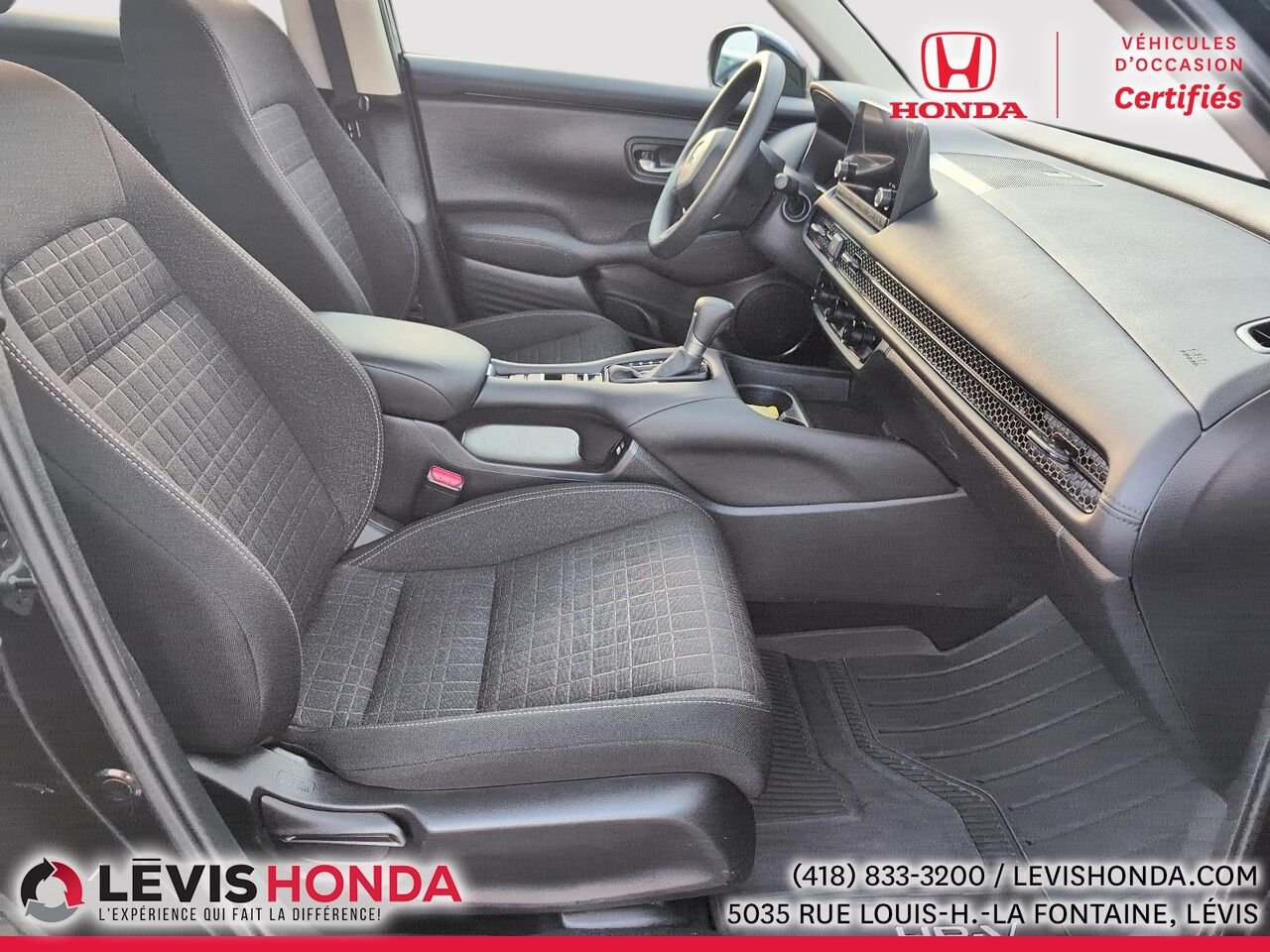 Honda HR-V LX AWD LX Traction Intégrale CVT 2023 Noir Lévis - photo #8