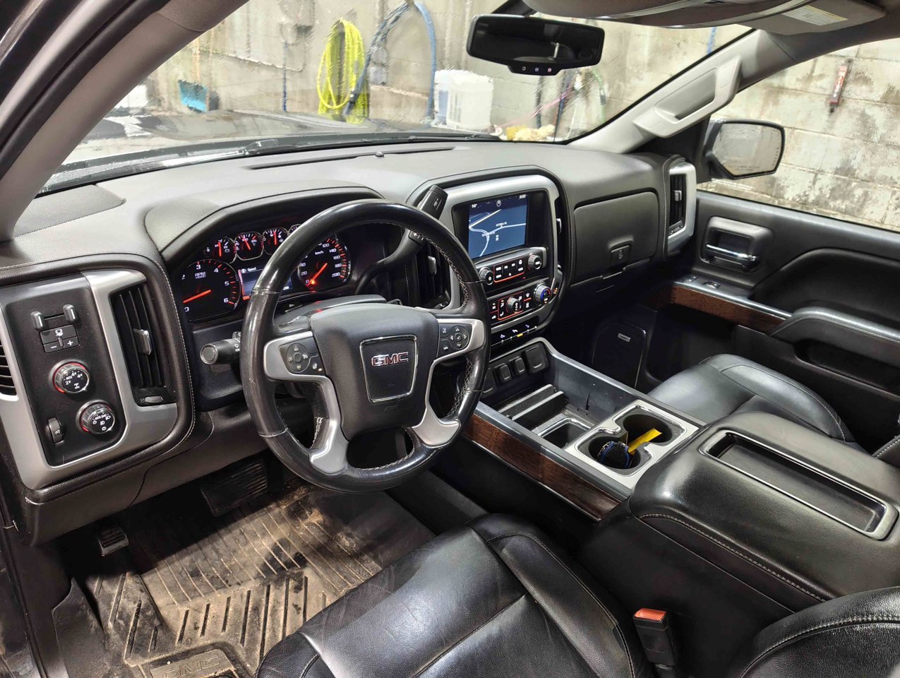 2015 GMC Sierra 1500 4WD Double Cab 143.5 SLT Black Sherwood Park - photo #6