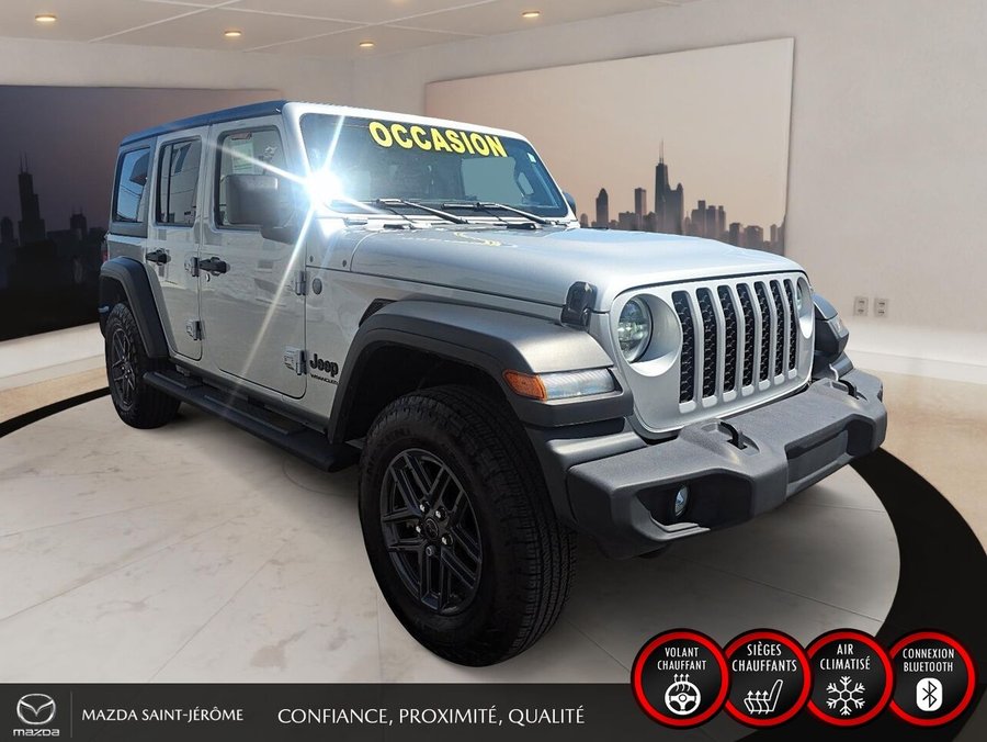 Jeep Wrangler Sport S 4 portes | 2 TOITS | AUTOMATIQUE 2024 Gris