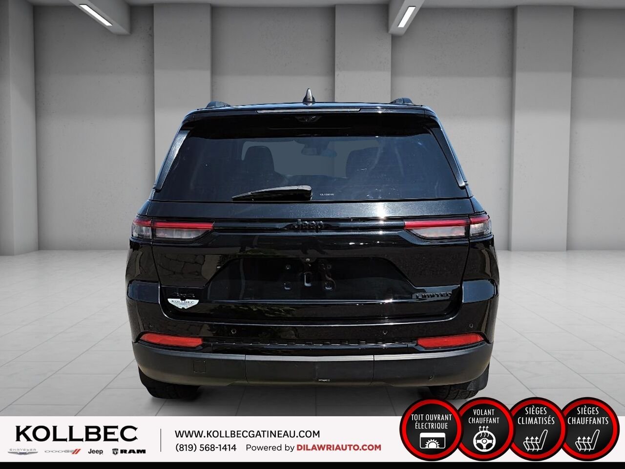 JEEP GRAND CHEROKEE Limited 4x4 2023 Noir Ottawa & Gatineau - photo #14