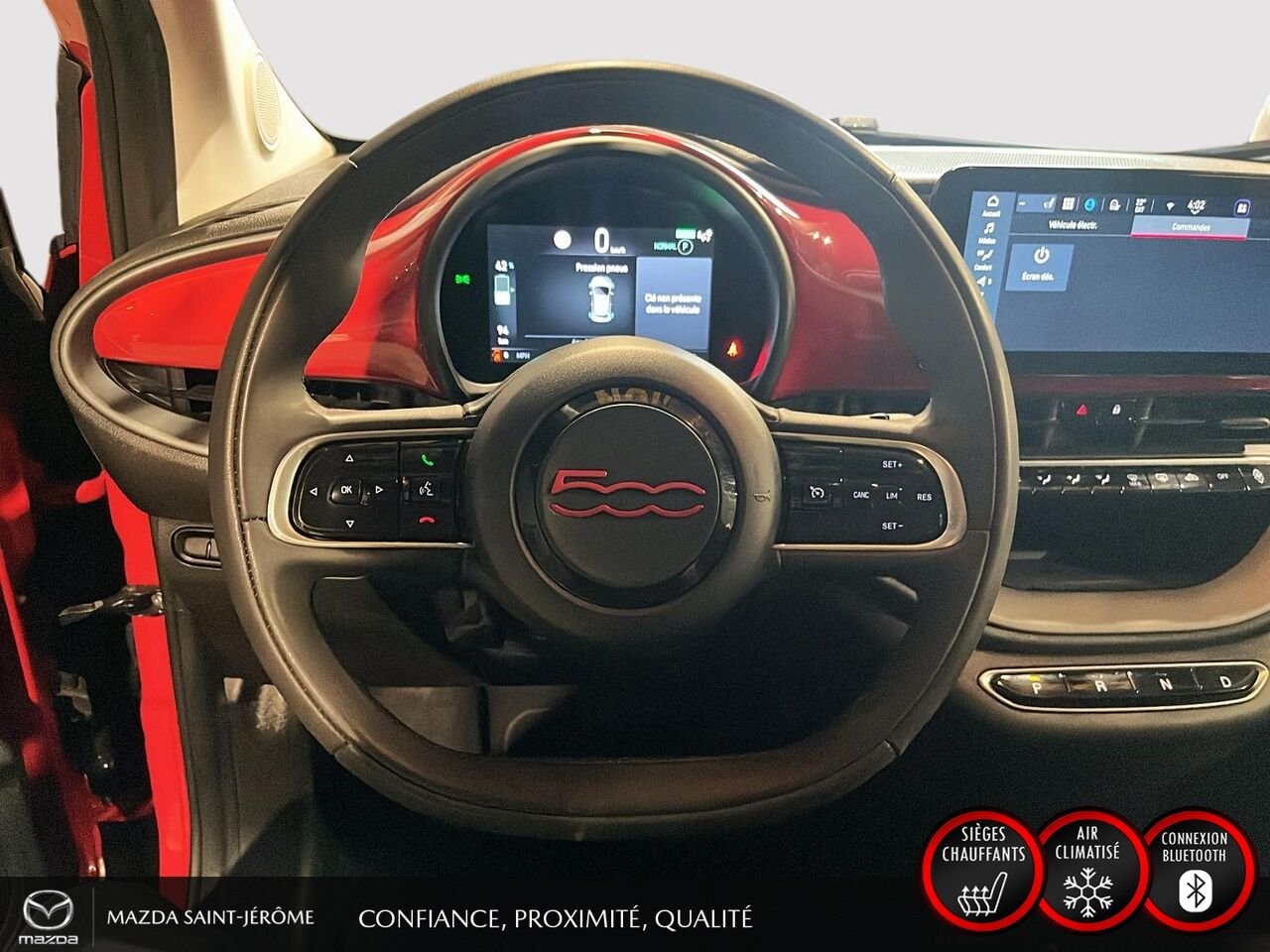 FIAT 500e Édition (RED) | CLEAN CARFAX | 2024 Rouge Saint-Jérôme - photo #13
