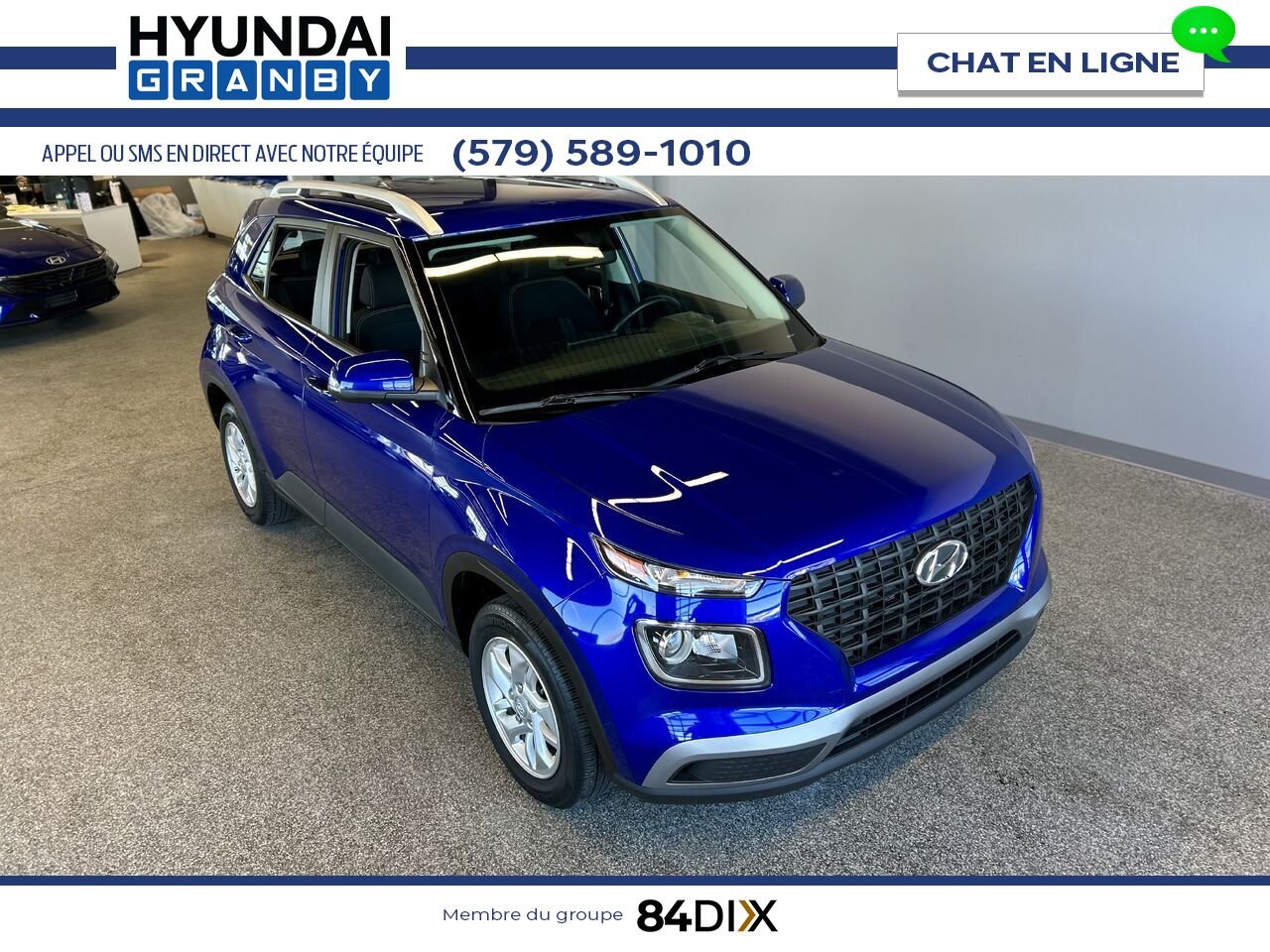 2024 Hyundai Venue Blue Granby - photo #1