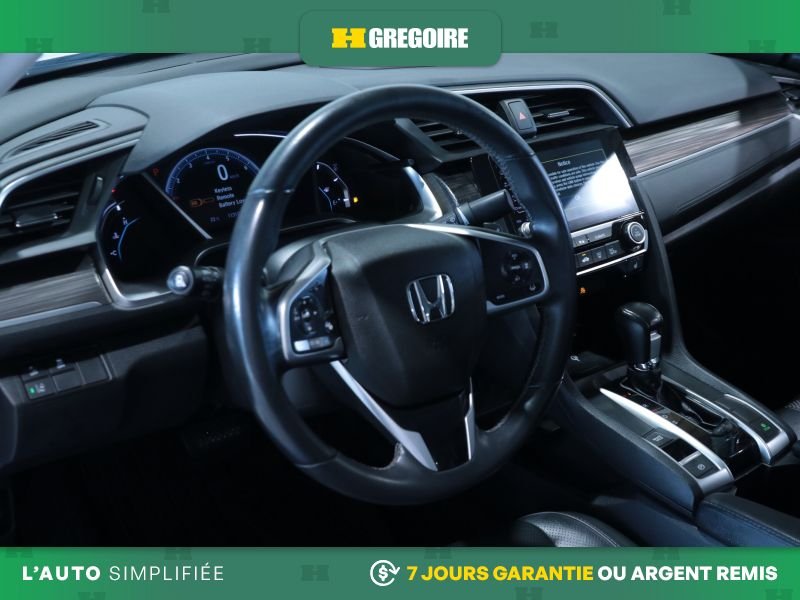 Honda Civic 820892 | TOURING AUTO A/ C CUIR TOIT GR ELECT MAGS CAM RECU 2019 Bleu Laval - photo #11