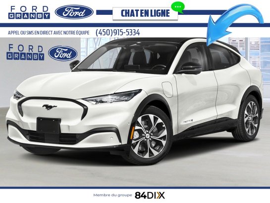 Ford Mustang Mach-E Haut de gamme TI 2025 Blanc astral métallisé trois couches