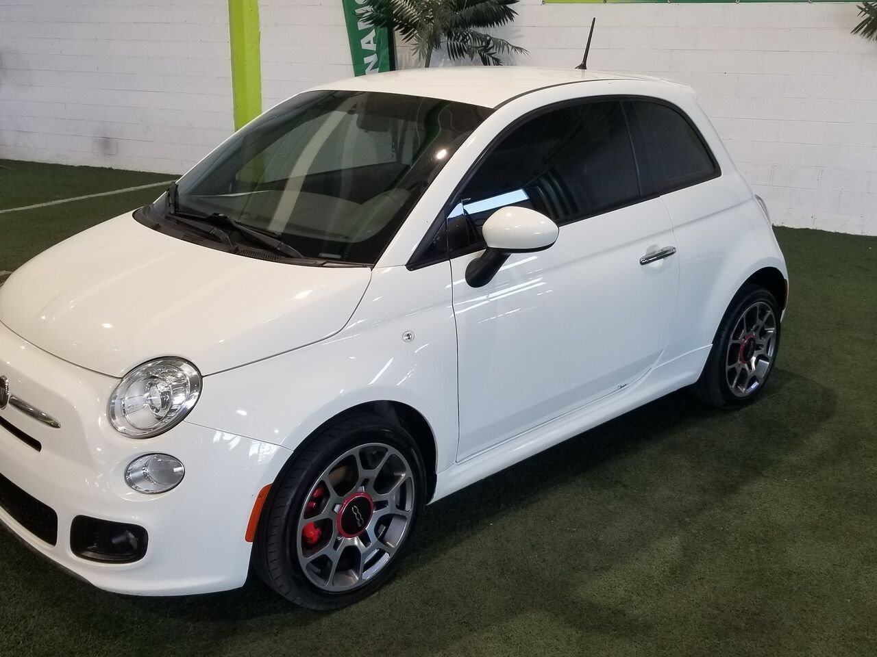 2014 FIAT 500 White  - photo #3