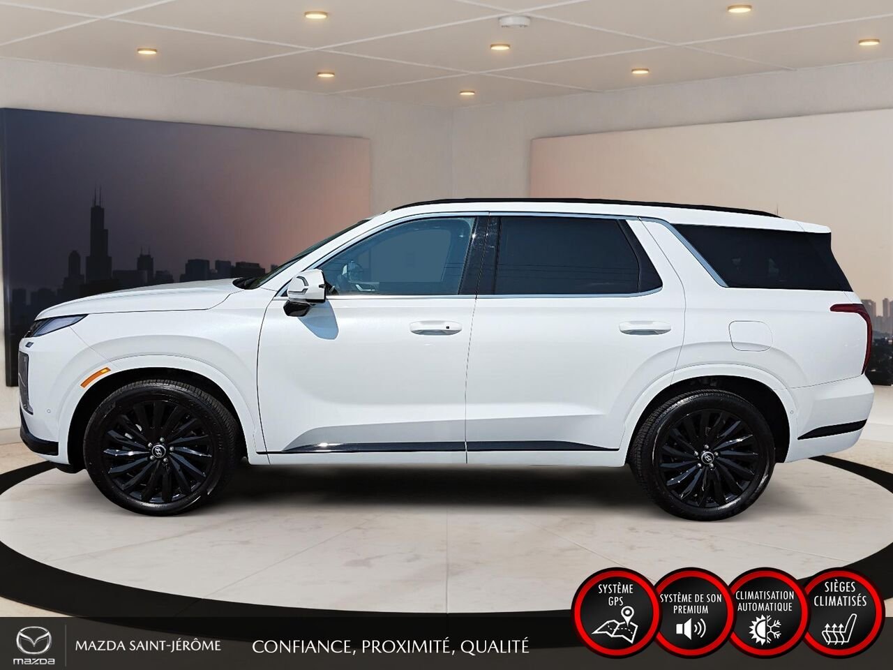 2025 Hyundai Palisade Ultimate Calligraphy édition Nuit TI 7 places White Saint-Jérôme - photo #9