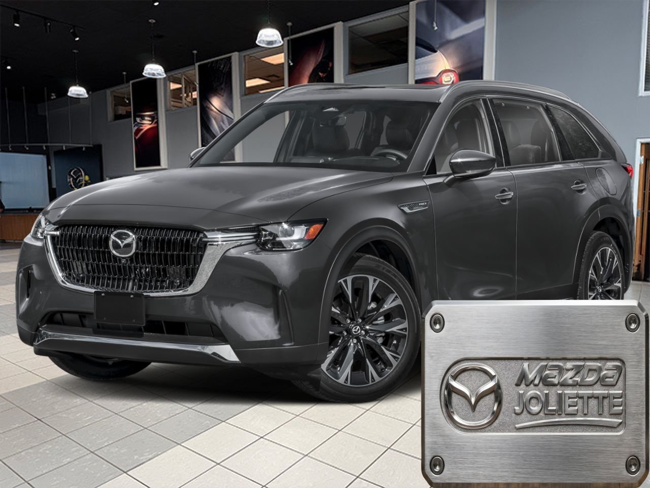 MAZDA CX-90 hybride rechargeable 2026 Gris mécanique métallisé Notre-Dame-des-Prairies - photo #0