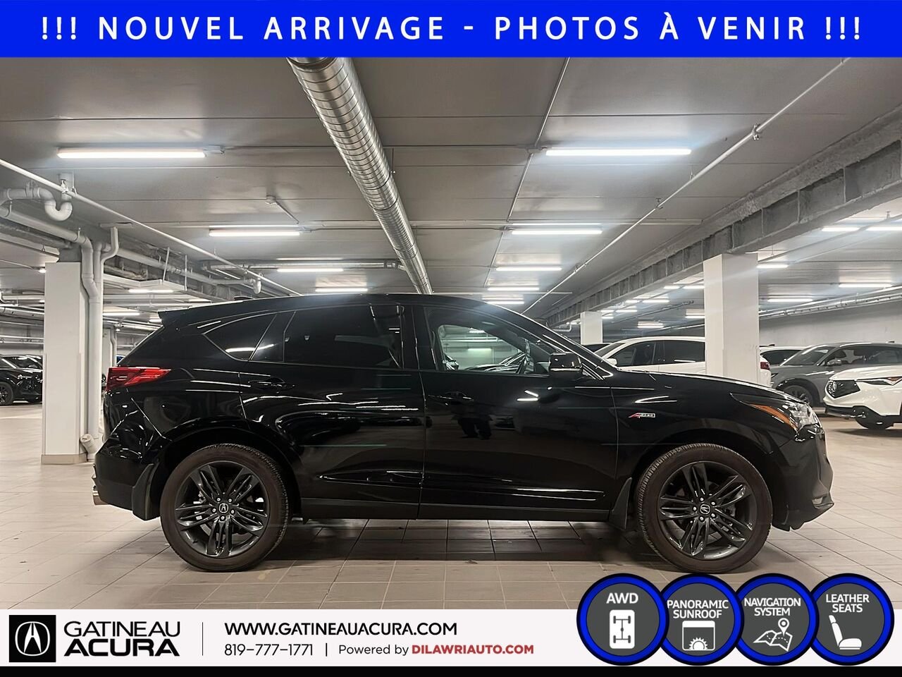 Acura RDX A-Spec SH-AWD 2022 Noir Ottawa & Gatineau - photo #3