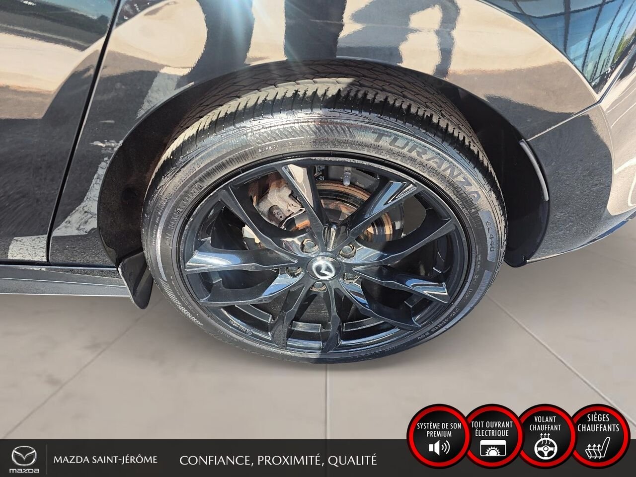 2022 Mazda Mazda3 Sport GT | CUIR | TOIT OUVRANT | AUTOMATIQUE | Black Saint-Jérôme - photo #11
