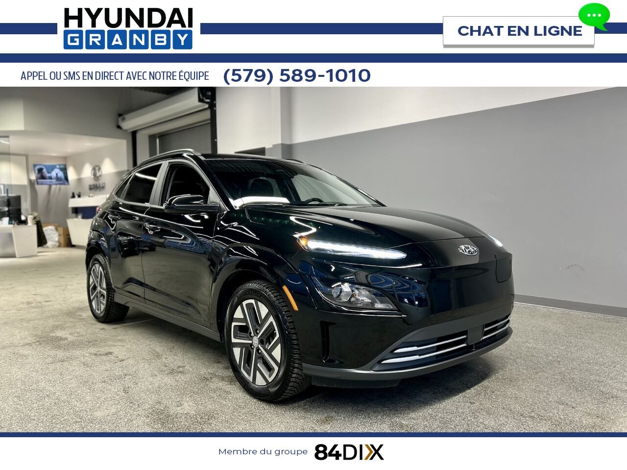 Hyundai Kona électrique 2023 Noir Granby - photo #0