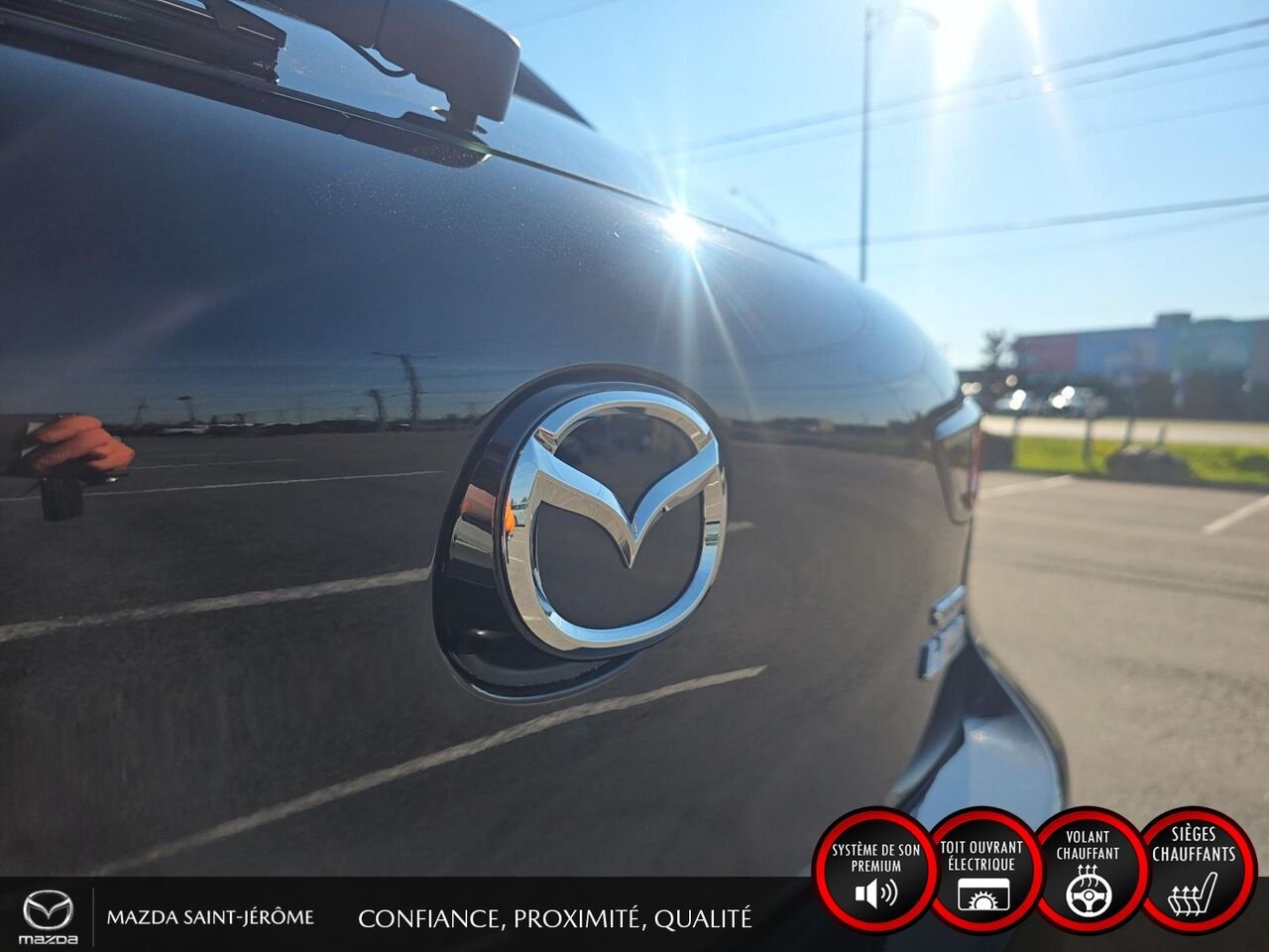 2022 Mazda Mazda3 Sport GT | CUIR | TOIT OUVRANT | AUTOMATIQUE | Black Saint-Jérôme - photo #7