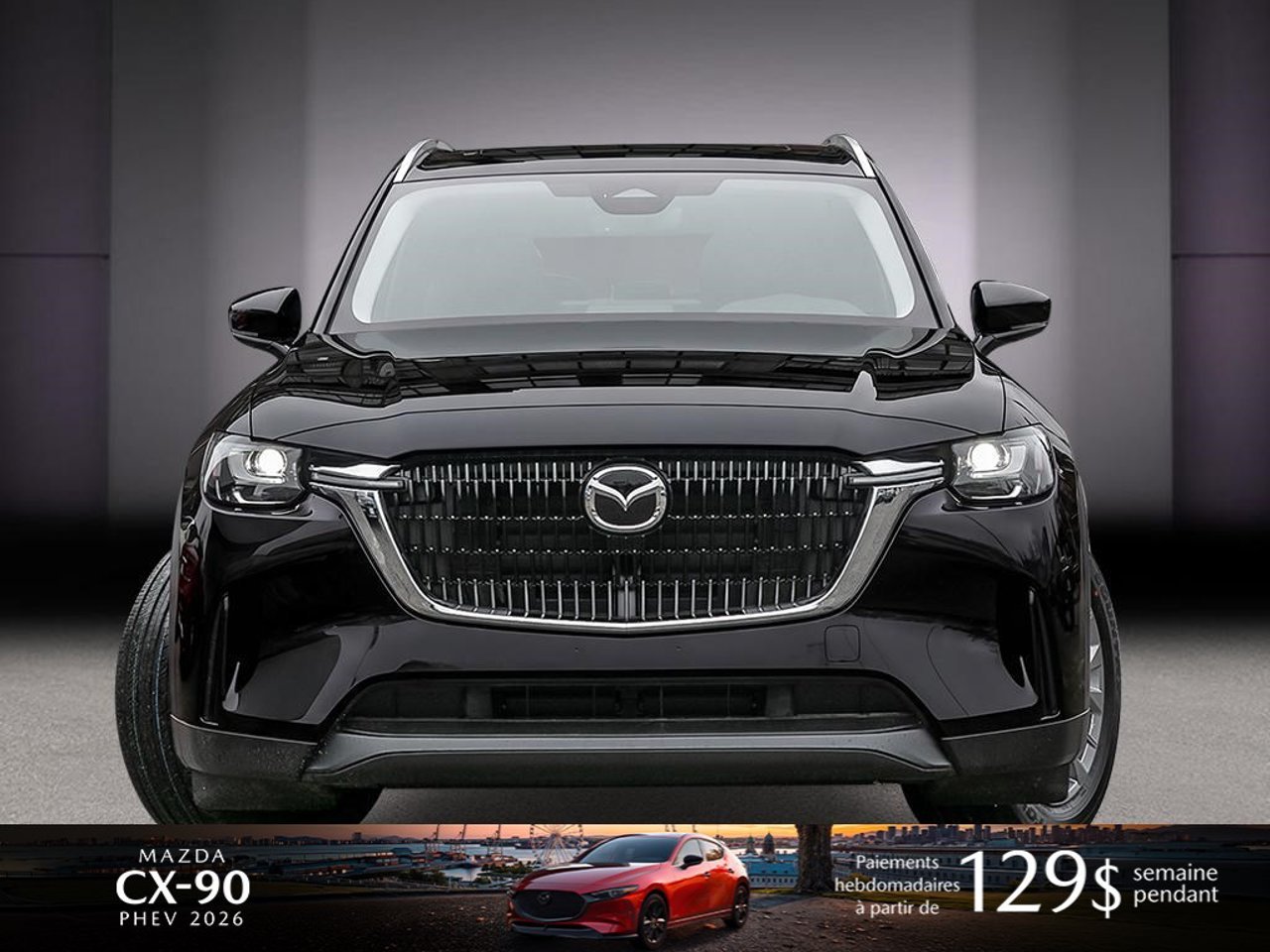 2026 Mazda CX-90 PHEV JM3KKCHAXT1377071 Jet Black Mica Mirabel - photo #1