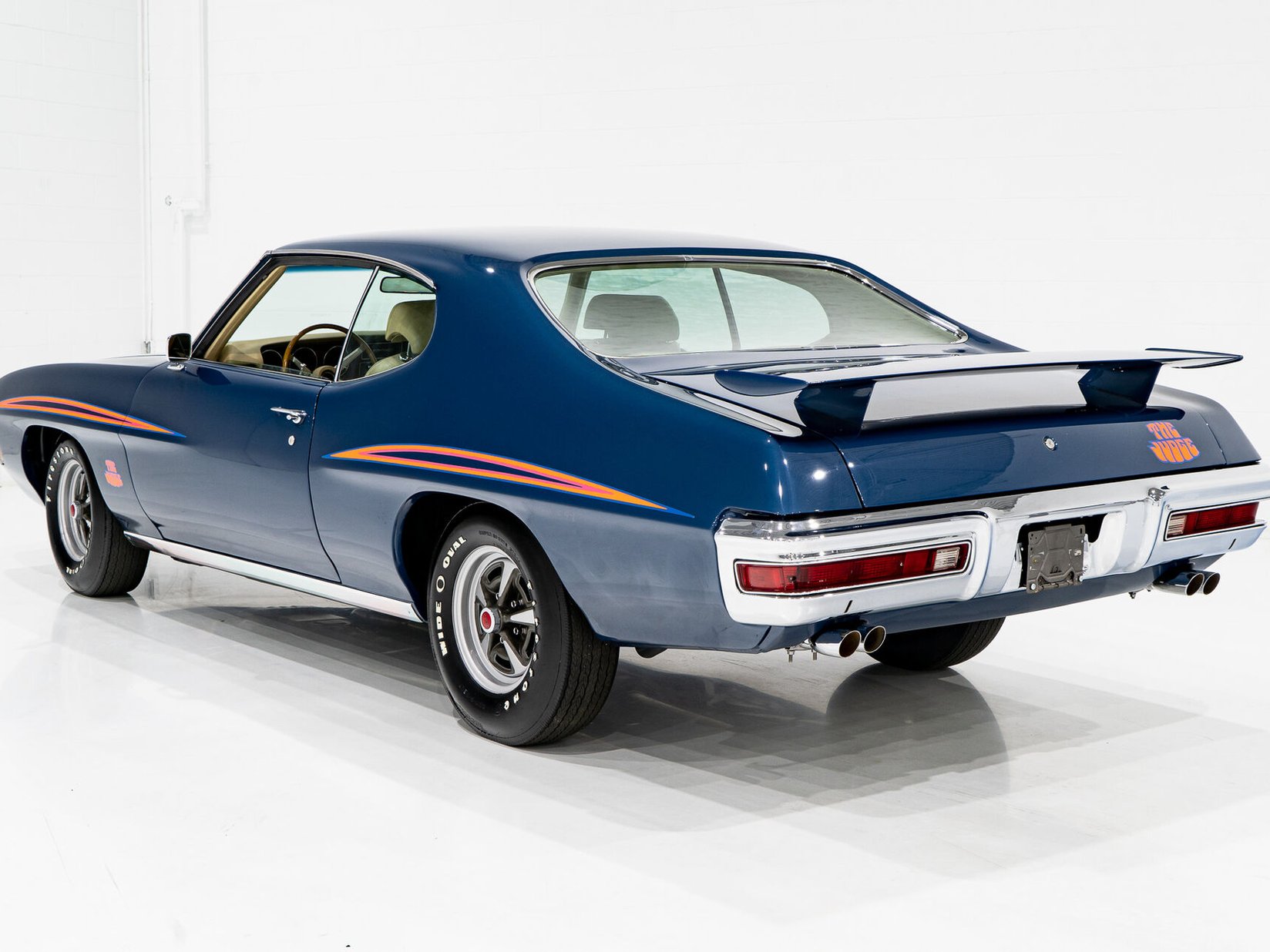 1970 Pontiac GTO The Judge Matching# Ram Air III 4-speed **PRIX EN USD** Blue Montreal - photo #24