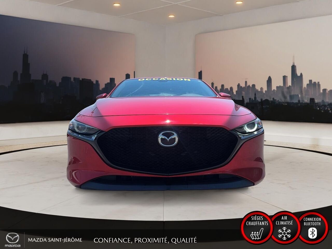 2019 Mazda Mazda3 Sport GT | TOIT OUVRANT | MAGS | AUTOMATIQUE | Red Saint-Jérôme - photo #2