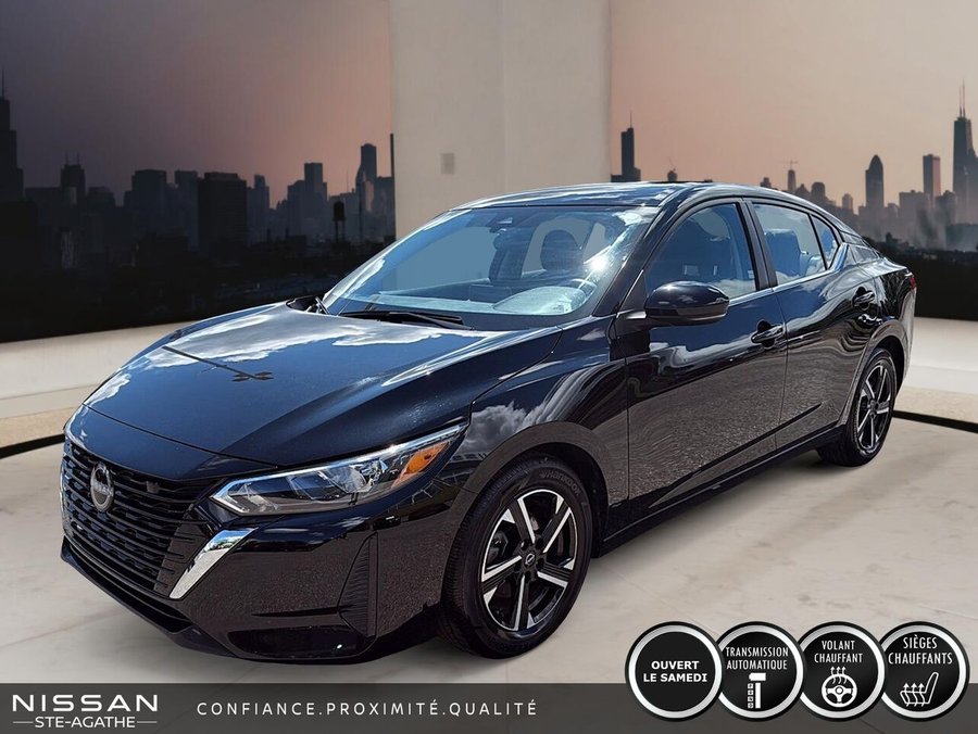 Nissan Sentra SV | CARPLAY | CAMÉRA DE RECUL | UN SEUL PROPRIÉTAIRE 2024 Noir
