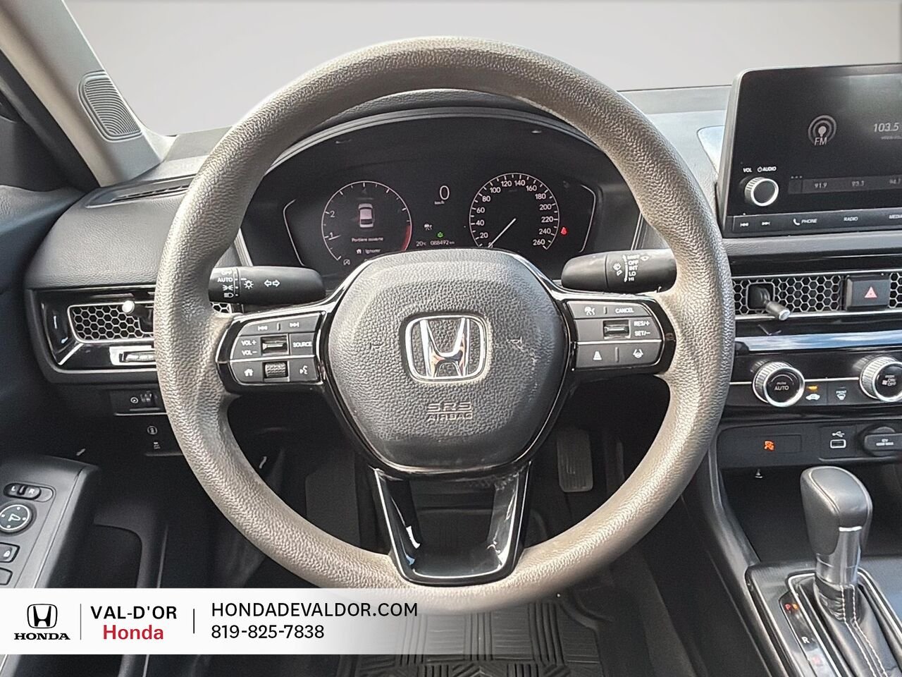 Honda Civic Berline LX CVT 2022 Noir Val-d'Or - photo #7