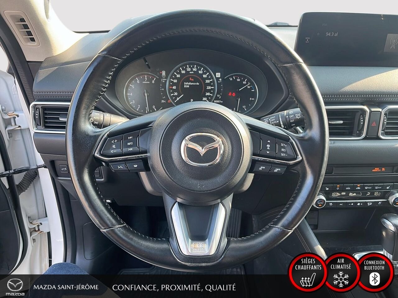 2021 Mazda CX-5 GT | TOIT OUVRANT | CUIR | NAVIGATION | AWD | White Saint-Jérôme - photo #13