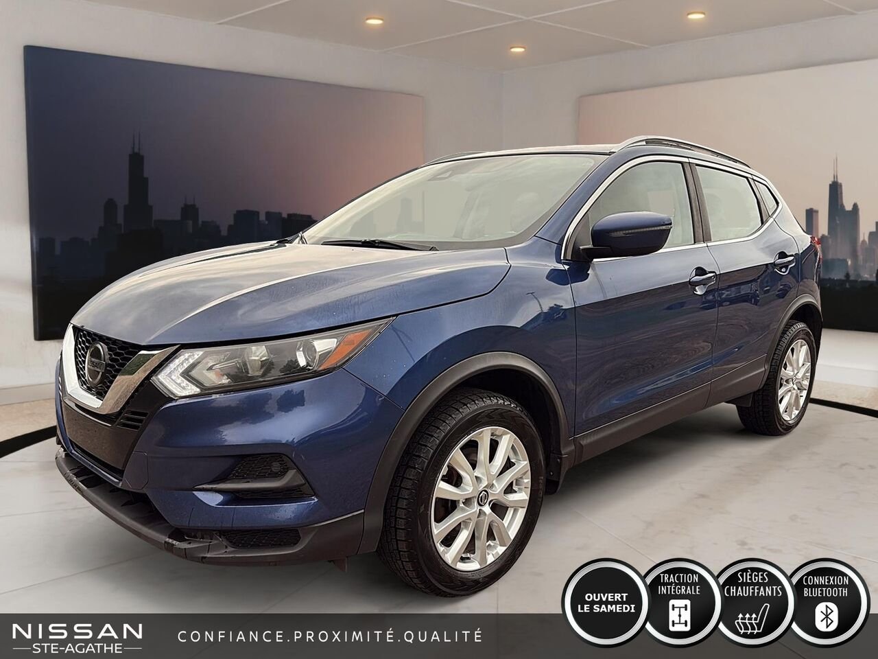 2021 Nissan Qashqai SV TA CVT Blue Saint-Jérôme - photo #0