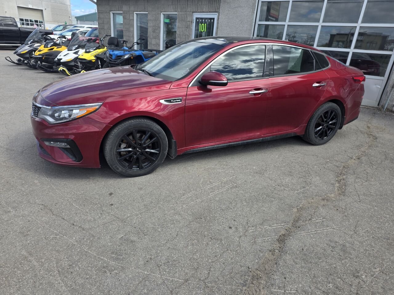 2019 Kia Optima Red  - photo #1