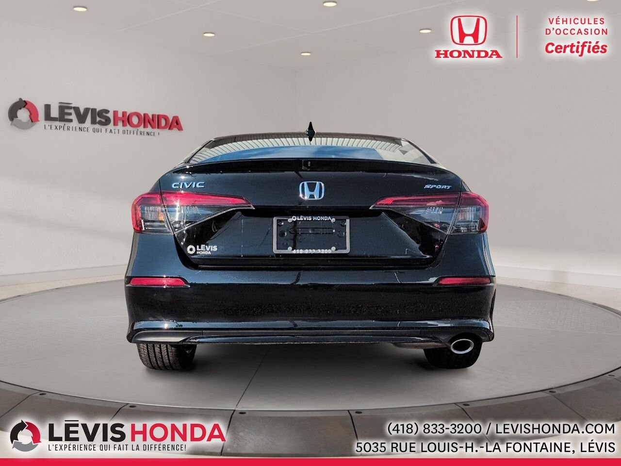Honda Civic Sport-B Sport-B CVT 2023 Noir Lévis - photo #10