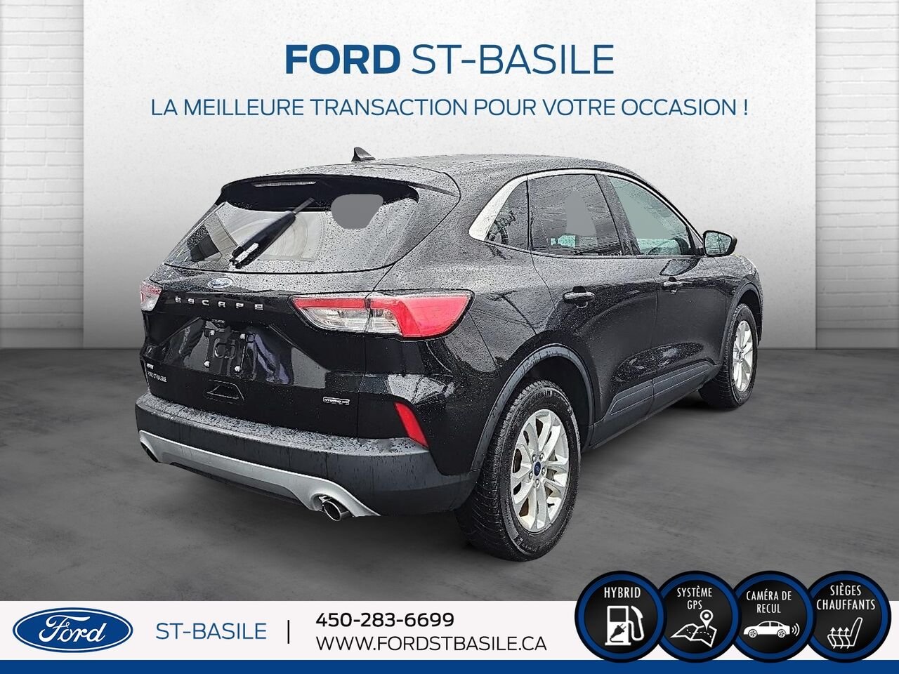 2022 Ford Escape Black Saint-Basile-le-Grand - photo #7