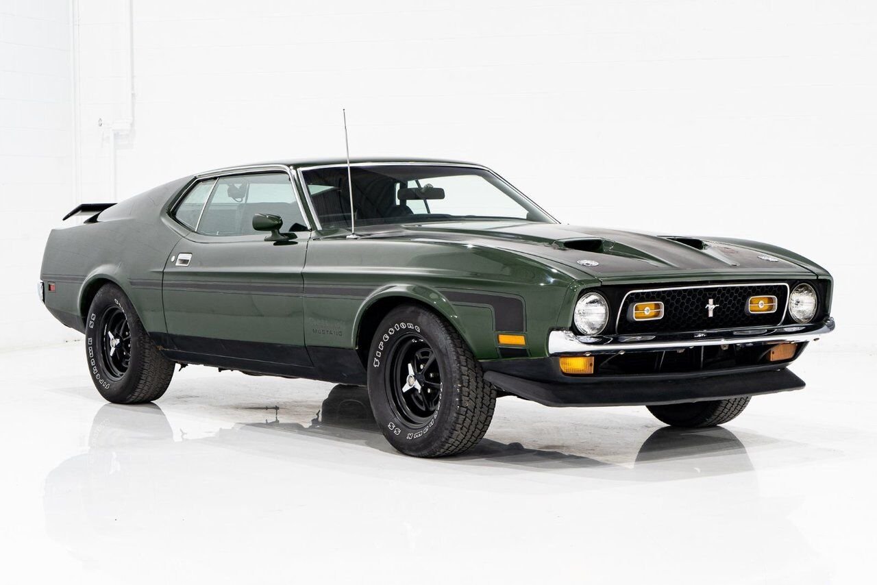 1971 Ford Mustang * PRIX EN USD * Boss 351 Project Car Green Montreal - photo #21
