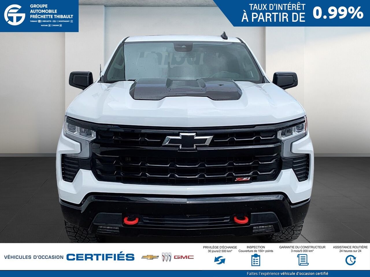 2024 CHEVROLET SILVERADO LT Trail Boss cabine multiplace 4RM 157 po White Montmagny - photo #1