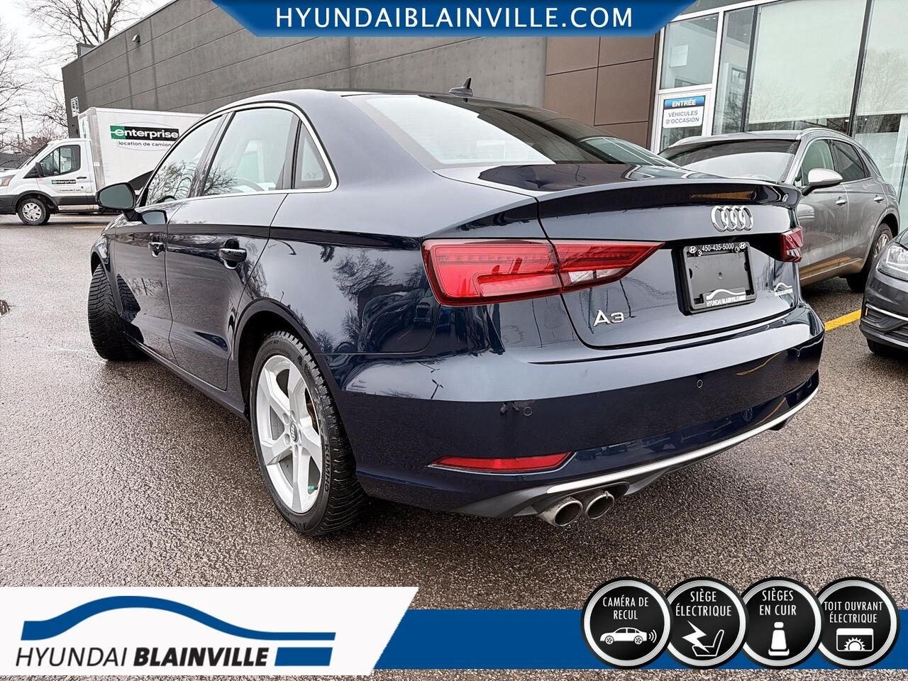 Audi A3 berline 2019 Bleu Blainville - photo #5