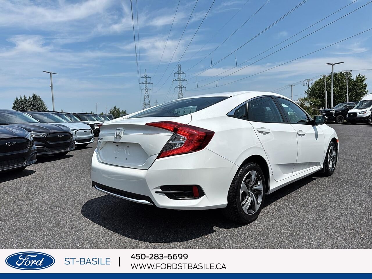 2020 HONDA CIVIC White Saint-Basile-le-Grand - photo #7