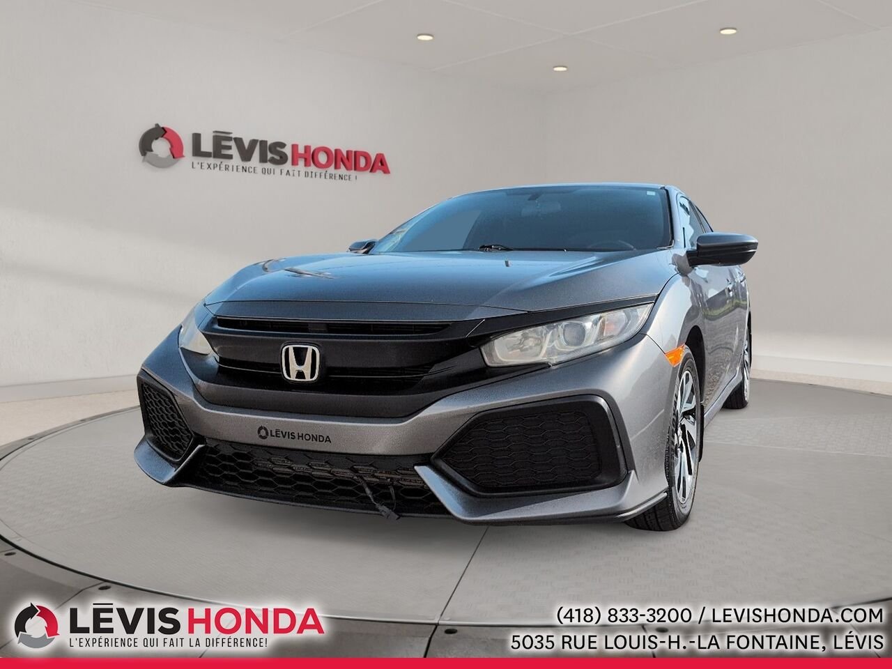 Honda Civic Hayon LX LX 5 portes BM 2017 Gris Lévis - photo #0