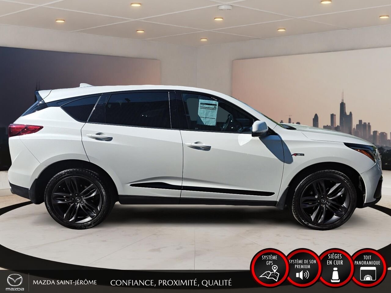 Acura RDX A-Spec | TOIT OUVRANT | CUIR | AWD | 2020 Blanc Saint-Jérôme - photo #4