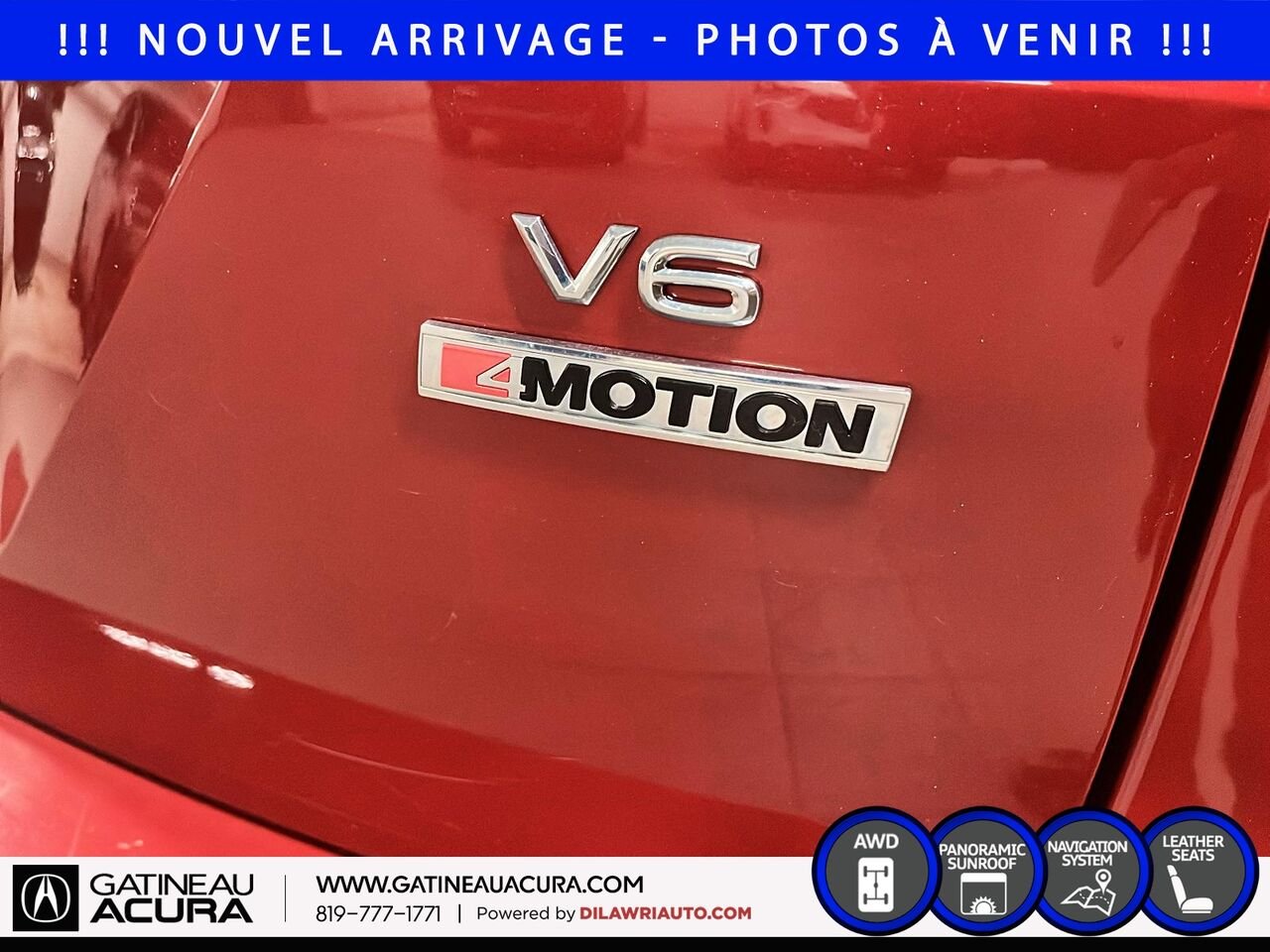 Volkswagen Atlas Highline 3.6 FSI 4MOTION 2018 Rouge Ottawa & Gatineau - photo #6