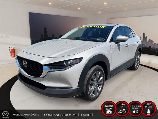 Mazda CX-30 GT | TOIT OUVRANT | CUIR | AWD | 2024 Gris