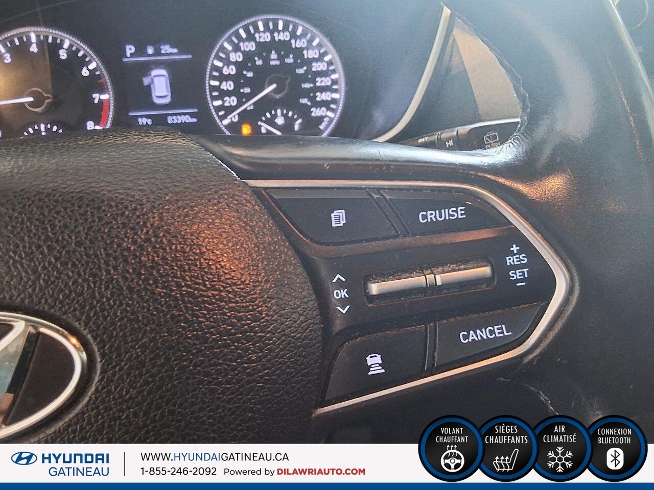 2019 HYUNDAI SANTA FE S *** AWD *** Sieges chauffants *** camera de recul *** Black Ottawa & Gatineau - photo #17