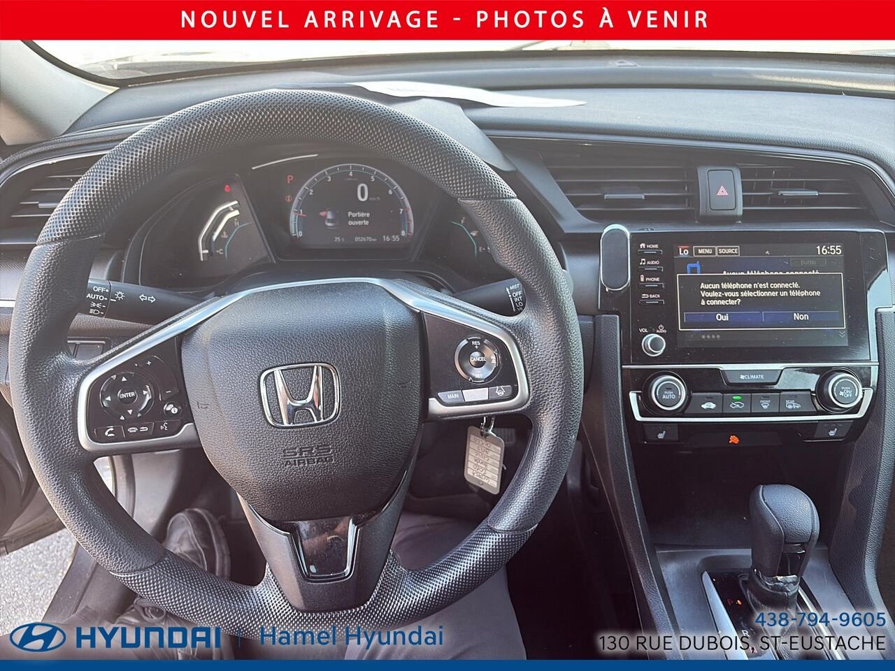 Honda Civic Berline 2020 Gris Saint-Eustache - photo #7