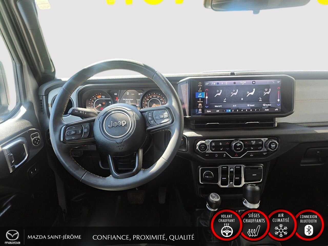 Jeep Wrangler Sport S 4 portes | 2 TOITS | AUTOMATIQUE 2024 Gris Saint-Jérôme - photo #20