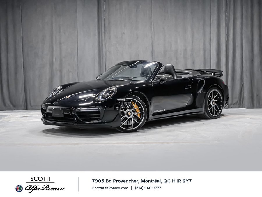 Porsche 911 TURBO S 2017 Noir