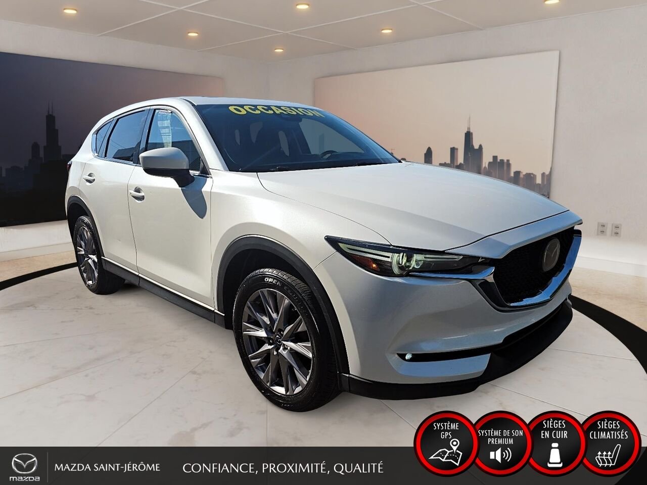 2019 Mazda CX-5 GT | TOIT OUVRANT | CUIR | AWD | White Saint-Jérôme - photo #3