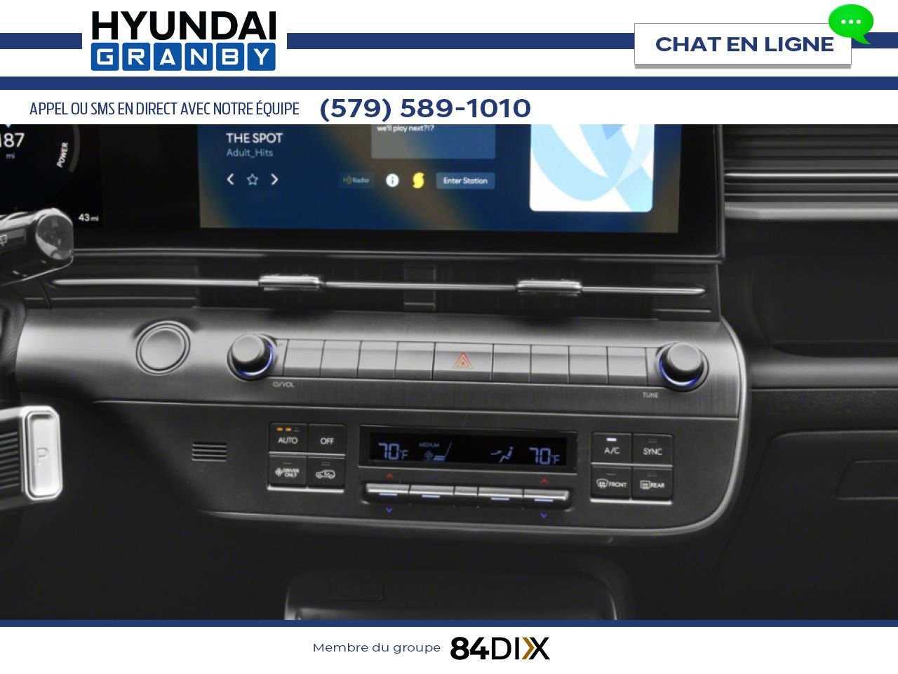 HYUNDAI Kona électrique 2026 Gris écotronique mat Granby - photo #8