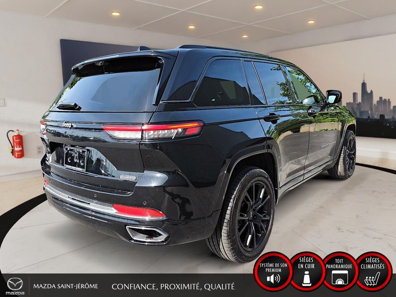 2023 Jeep Grand Cherokee Overland | TOIT PANORAMIQUE | AUDIO MCINTOSH | Black Saint-Jérôme - photo #5
