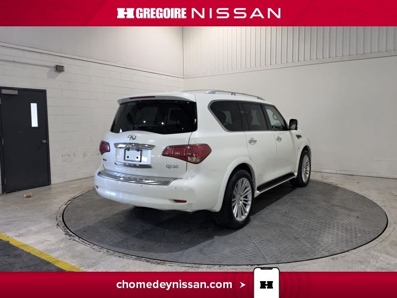Infiniti QX80 CS6950 | Cuir * Toit * GPS * 7 Places 2017 Blanc Laval - photo #8