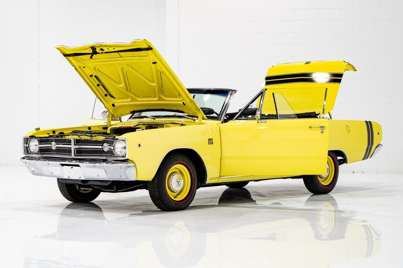 1968 Dodge Dart *PRIX EN USD* GTS Conv Matching #s 340 cu in With Original Built Sheet Yellow Montreal - photo #44