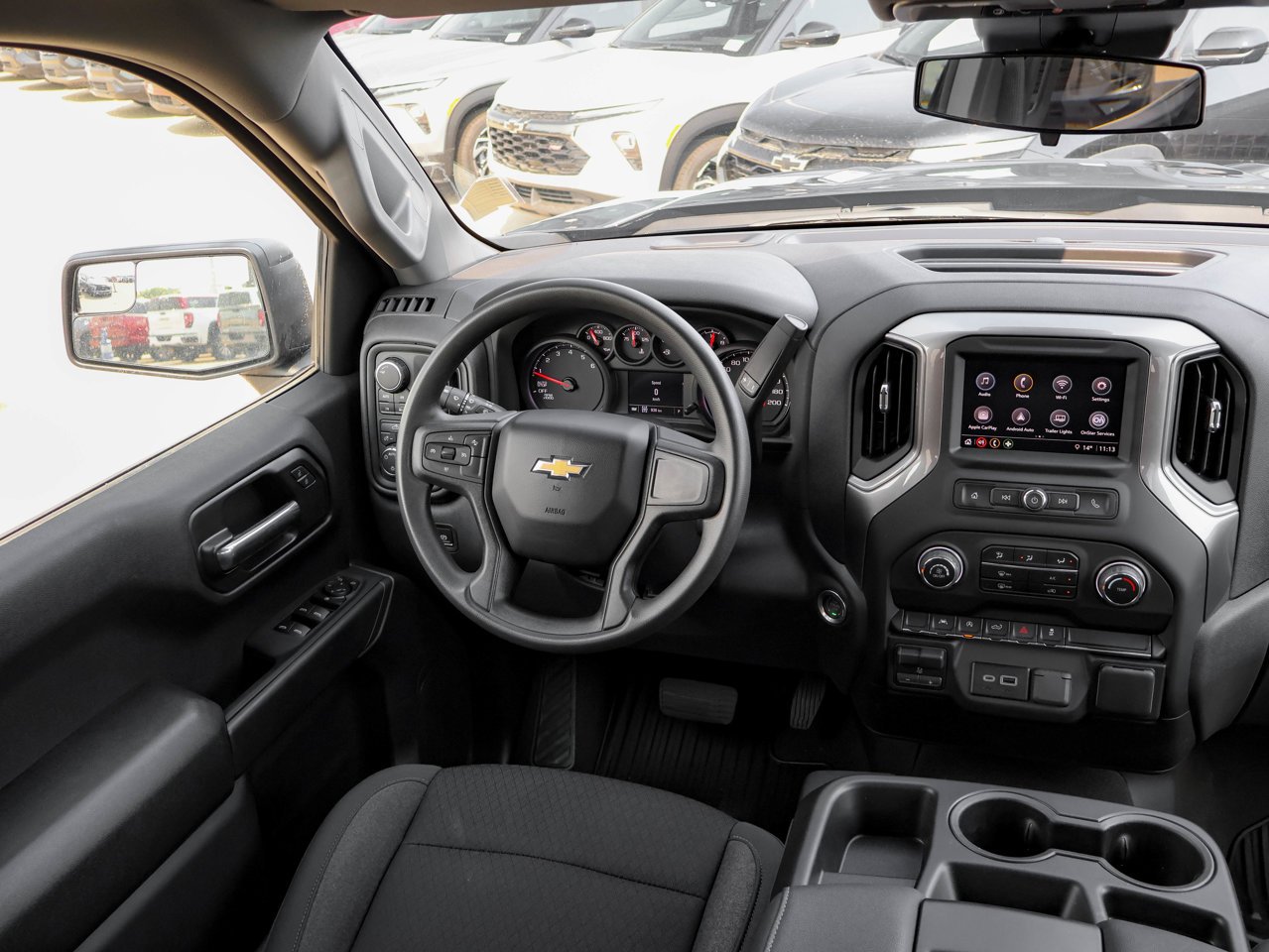 2024 Chevrolet Silverado 1500 4WD Crew Cab 147 Custom Black Sherwood Park - photo #30