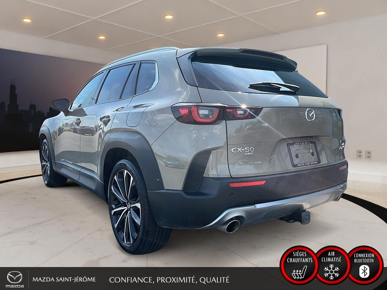 Mazda CX-50 GT avec moteur turbo | TOIT PANORAMIQUE | AWD | CUIR 2023 Beige Saint-Jérôme - photo #9