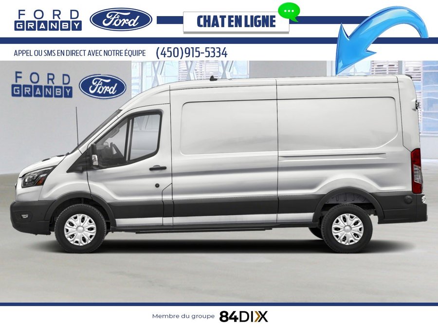 2025 Ford E-Transit Cargo Van Oxford White