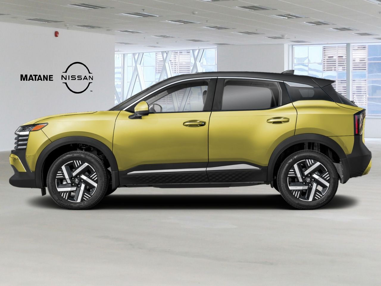 NISSAN Kicks 2026 Jaune yuzu métallisé/Noir intense Matane - photo #2